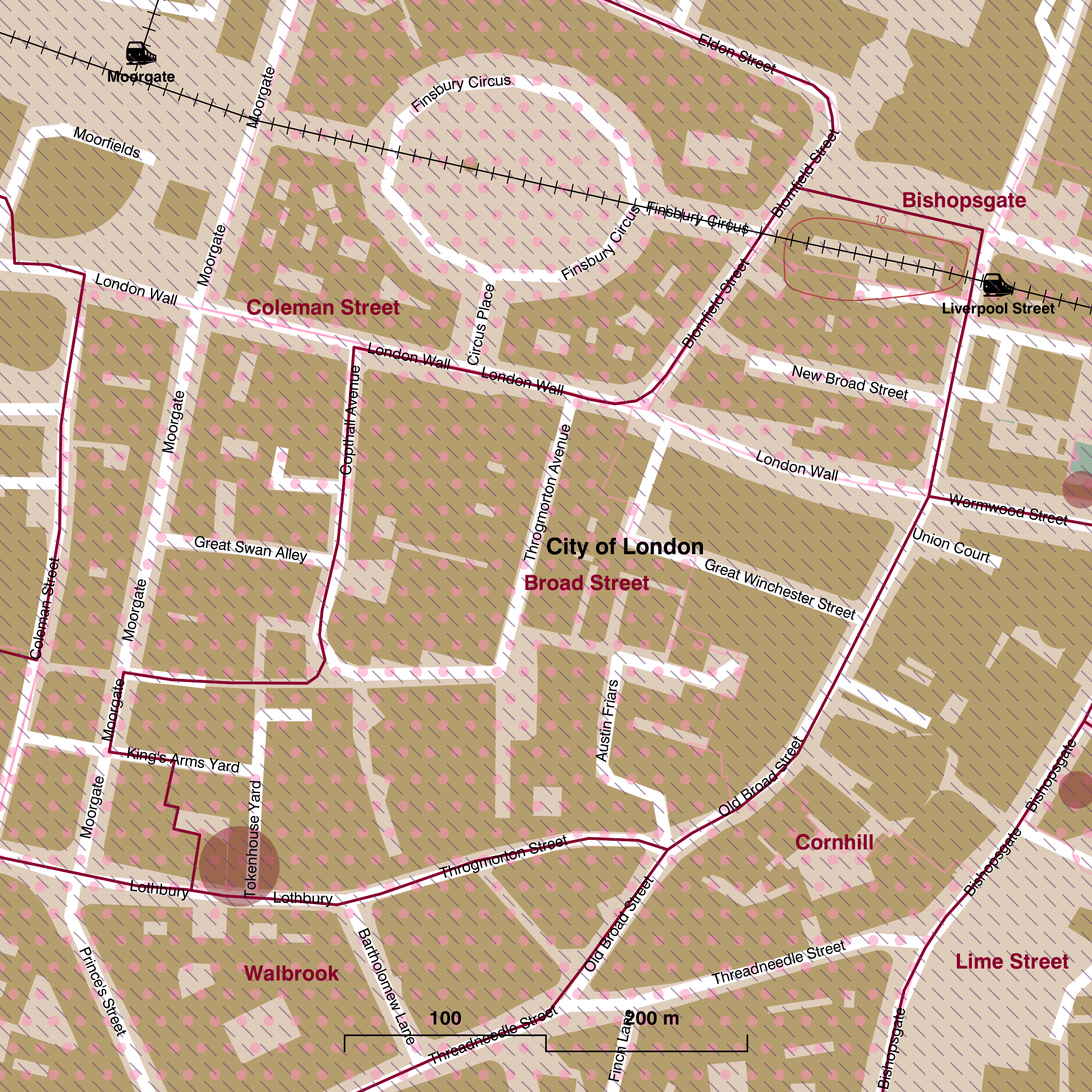 Map of Broad Street ward