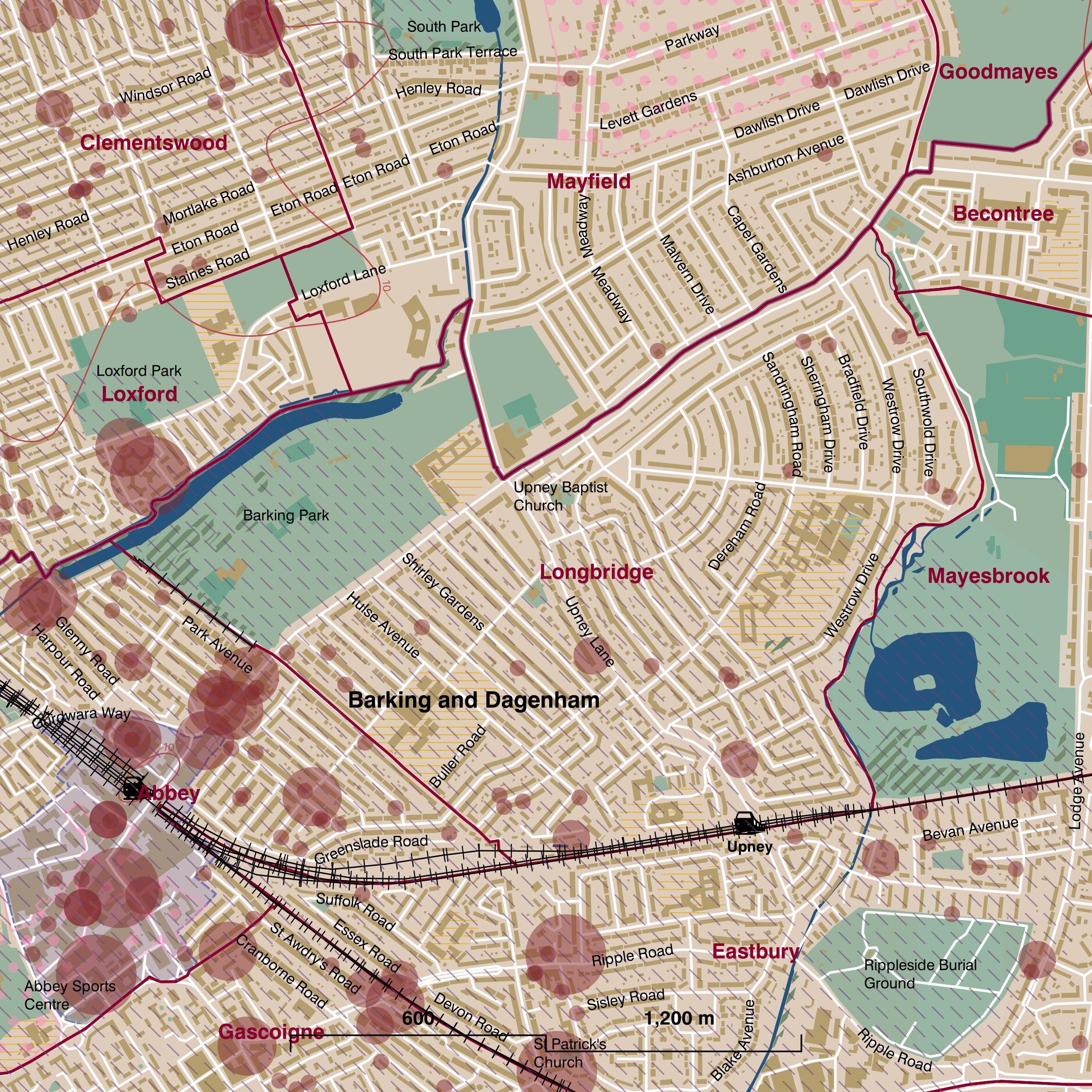 Map of Longbridge ward