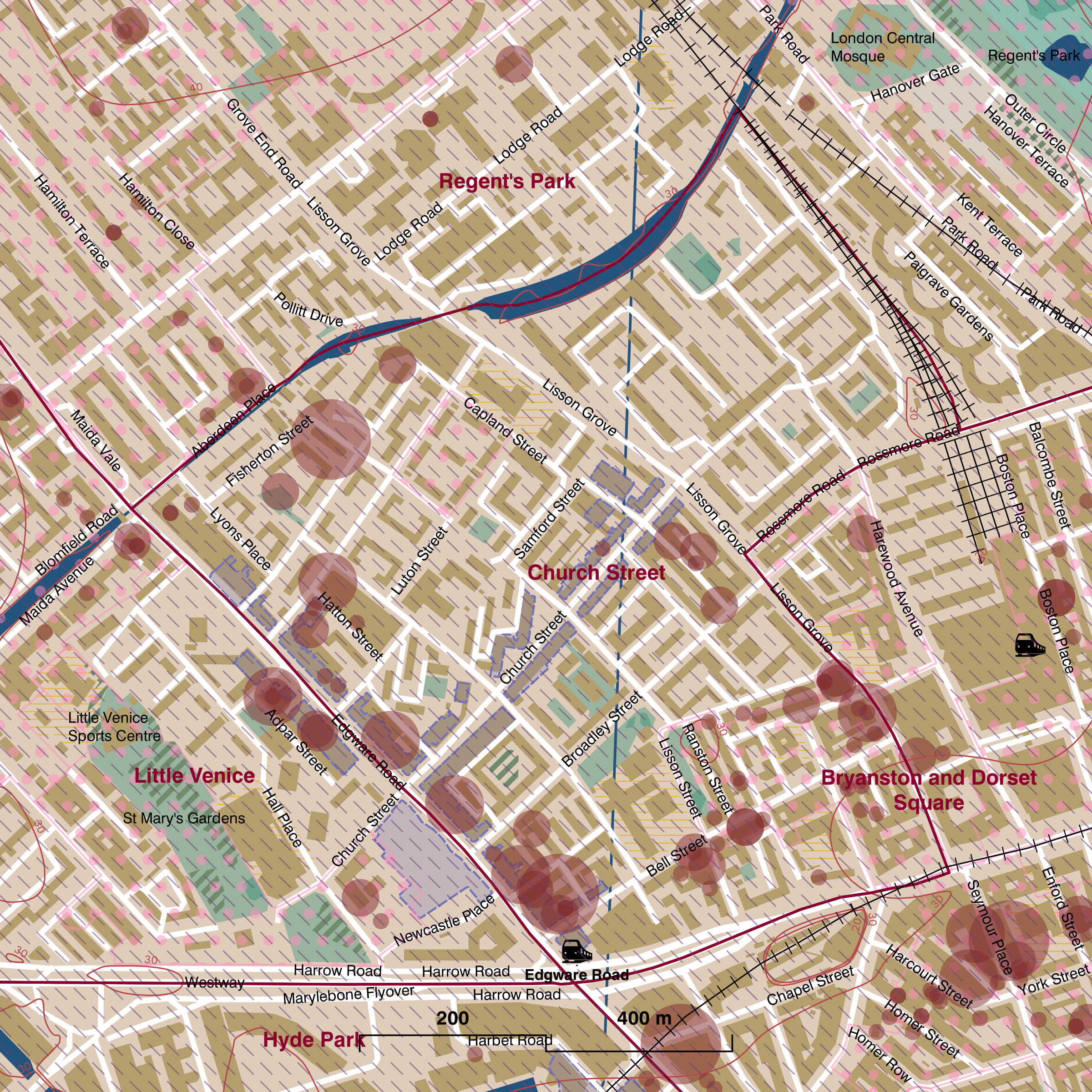Map of Church Street ward