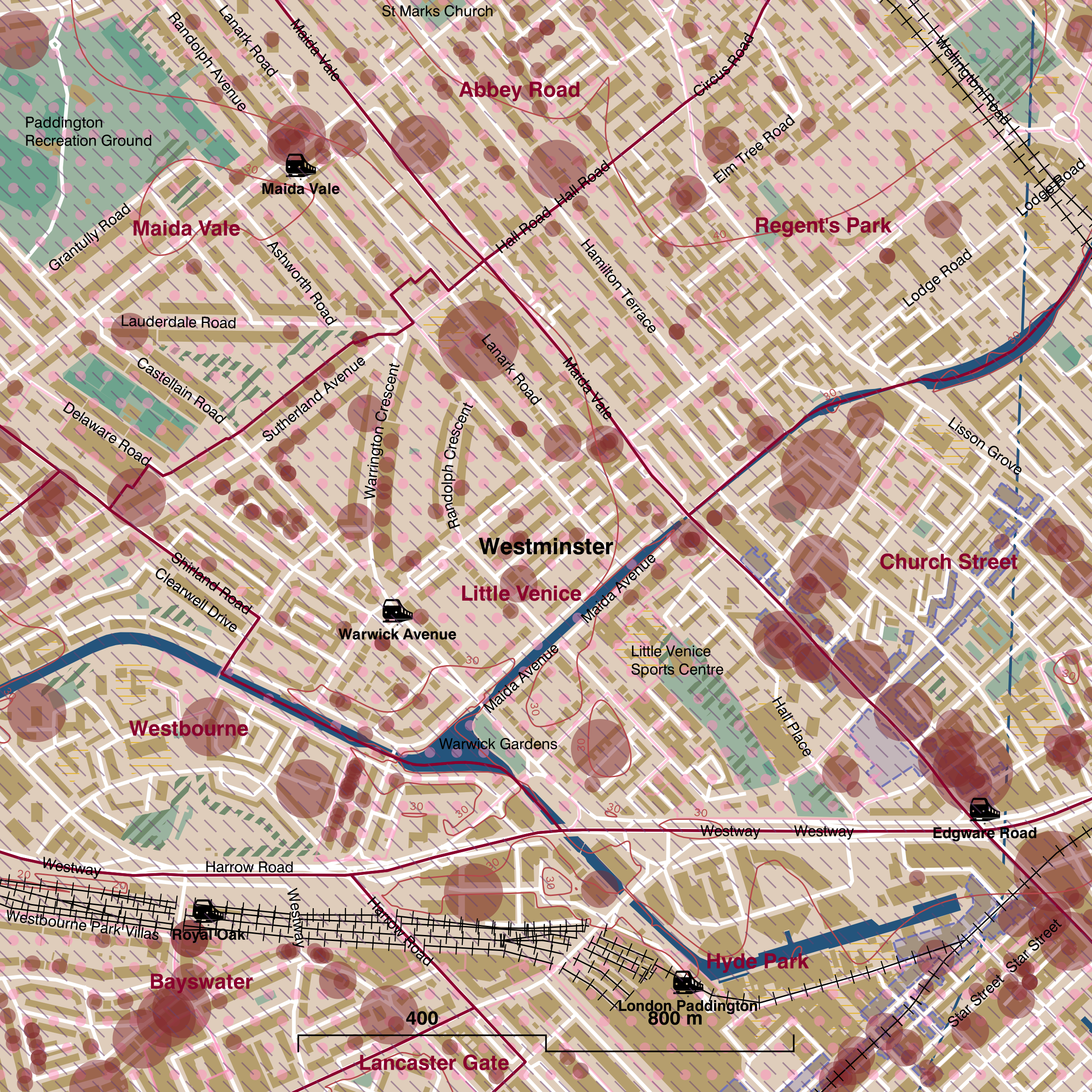 Map of Little Venice ward
