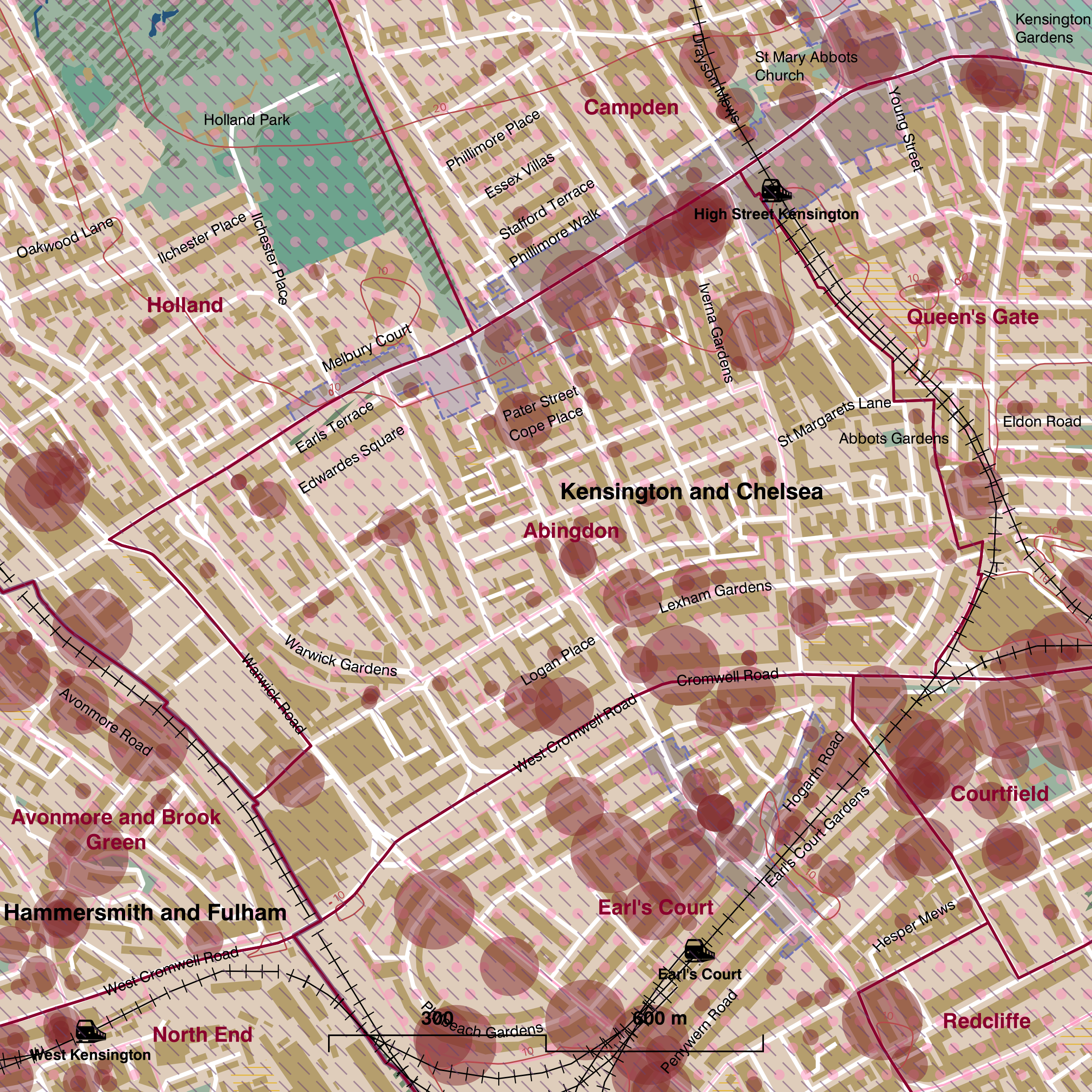 Map of Abingdon ward